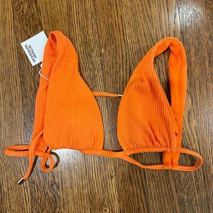 Monday Swimwear Palm Springs Top | Cantaloupe Crinkle | Size S (NWT)